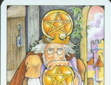 Four of Pentacles - the general meaning of the tarot card