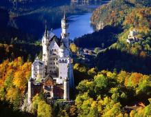 Neuschwanstein swan castle in bavaria