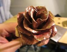 DIY metal rose